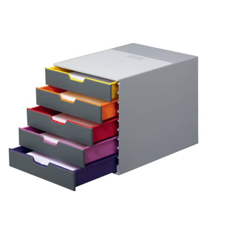 Cassettiera in plastica di alta qualità VARICOLOR® Durable 5 cassetti 7605-27